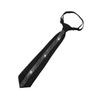 Black Lazy Rhinestone Neck Tie Flexible Pre Tied Neck Tie Business Adjustable Neck Tie  Festive
