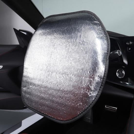 Steering Wheel Sun Shade Cover Reflective Silver Fit For Corvette C8 -2025