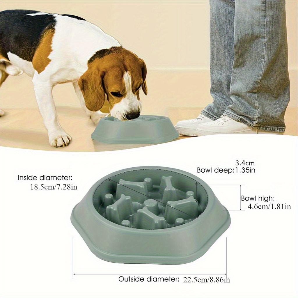 1pc Slow Feeder Dog Bowls - Anti-Slip, Interactive Maze Design for Small To Medium Pets, Bloat Stop & Choke Prevention