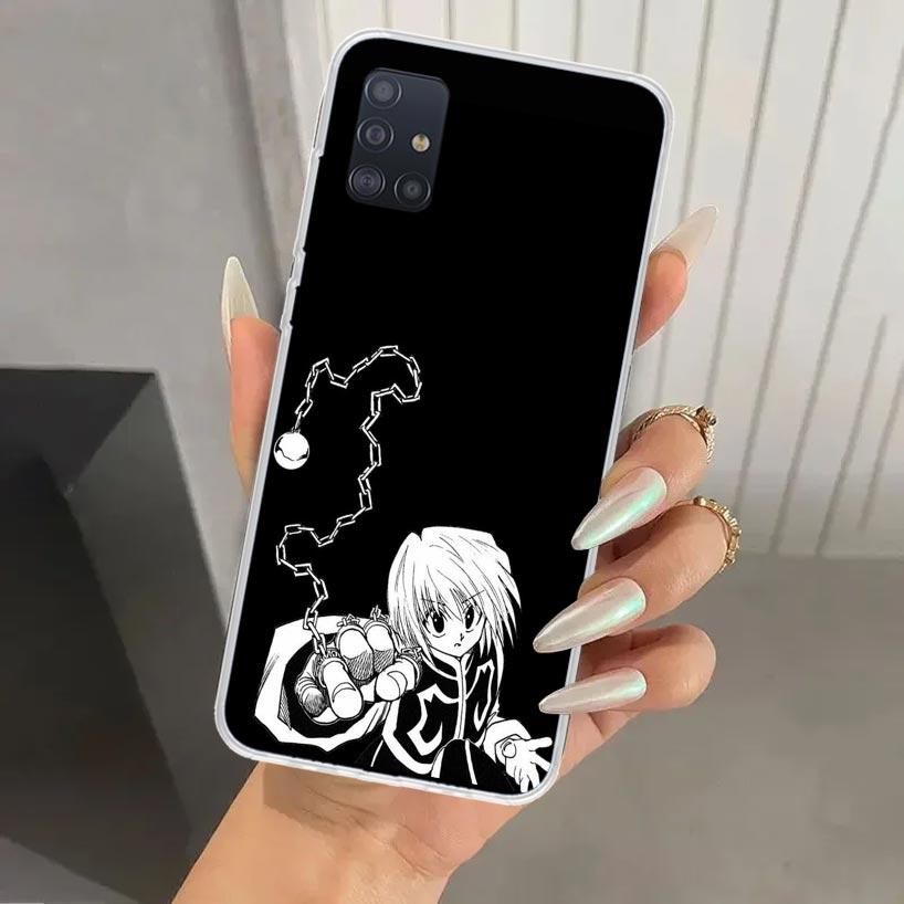 Black White Hunter HXH Phone Case for Samsung Galaxy A52 A32 A22 A12 A02S A50S A30S A10S Note 20 Ultra 10 Plus S10 A31 A20 A71 A