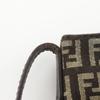 FENDI Zucchino Shoulder Bag Brown Nylon canvas Women Used