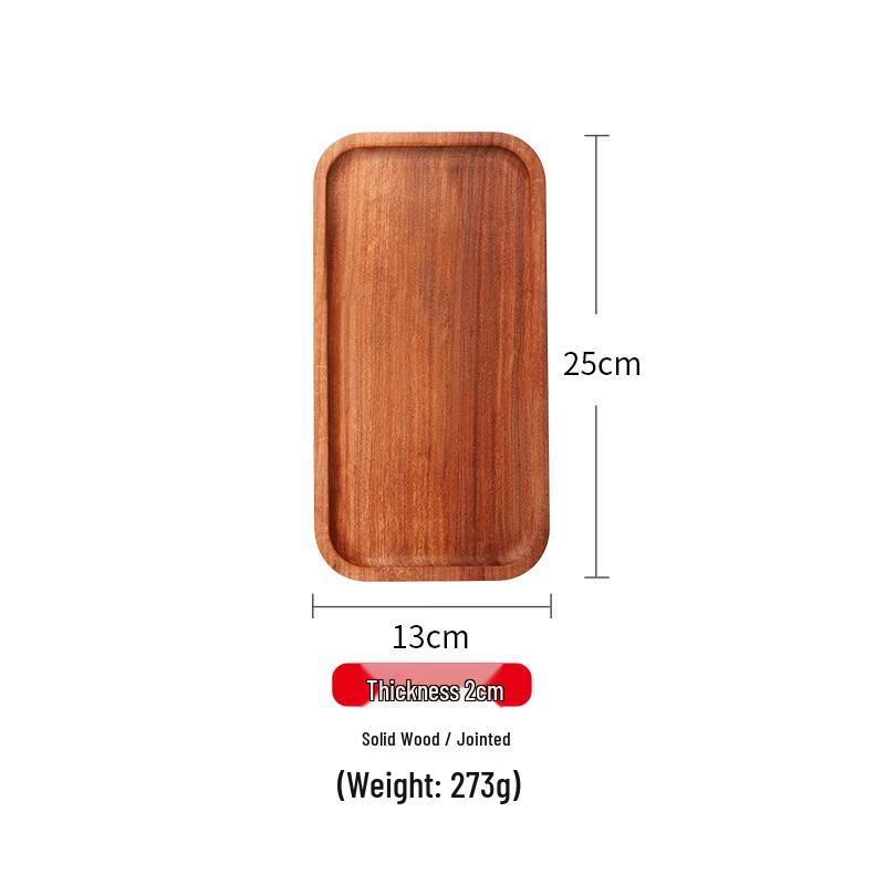 ZISIZ Wooden Square Serving Tray