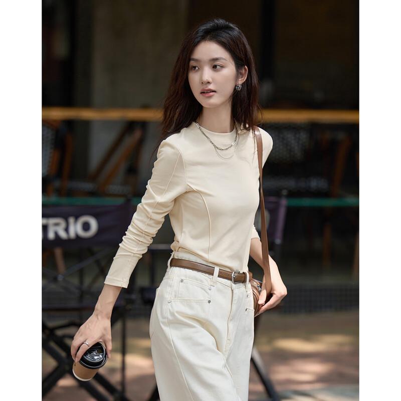 Demana Women s Winter 3D Split Line Long Sleeve T-Shirt M