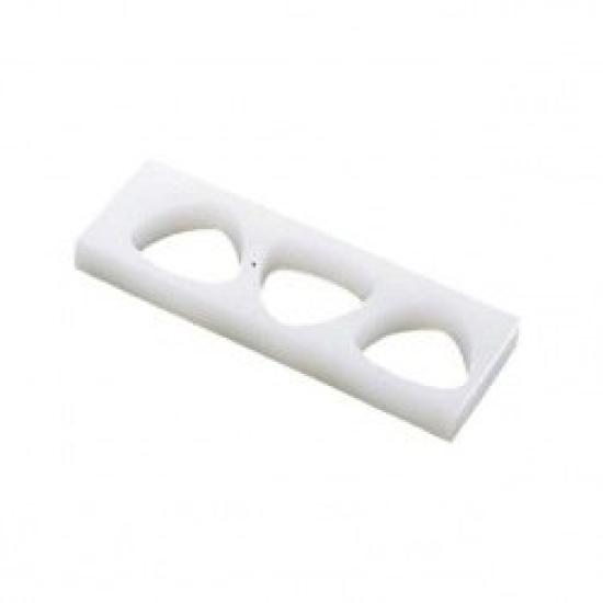 Sumibe Techno Plastics Sumitomo PE Rice Ball Mold (B) Kanto Type, 3-Cavity, Large, OB3LO