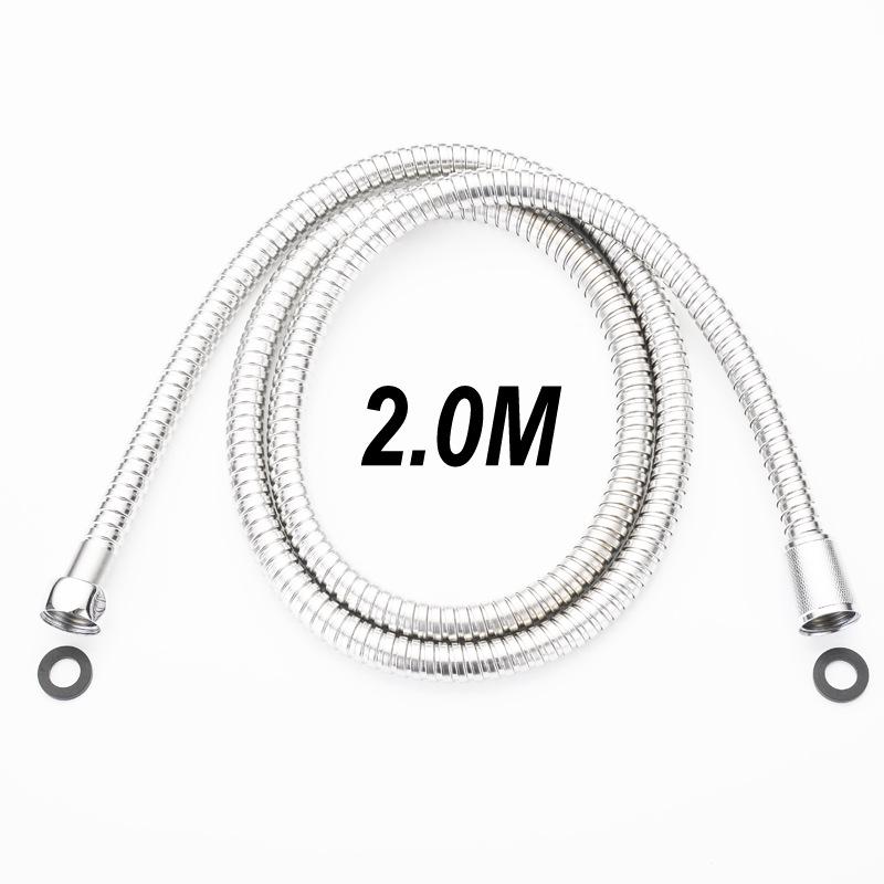 3.0m Stainless Steel Shower Hose - Flexible Hot & Cold Shower Head Tube