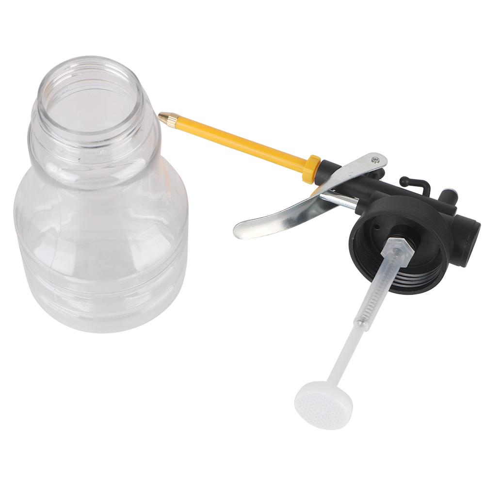 Plastic 250ML Hand Tools Lubricator Oil Pump Cans Clear Oil Can High Pressure Oiler Grease Flex Gun