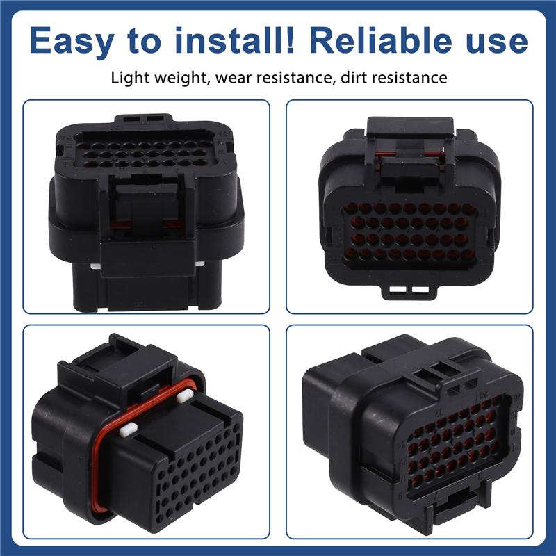 NEW HOT In Stock-10Pcs 34 Pin Female Tyco AMP TE Connective Auto Oil Gas Connector For Computer 4-1437290-0