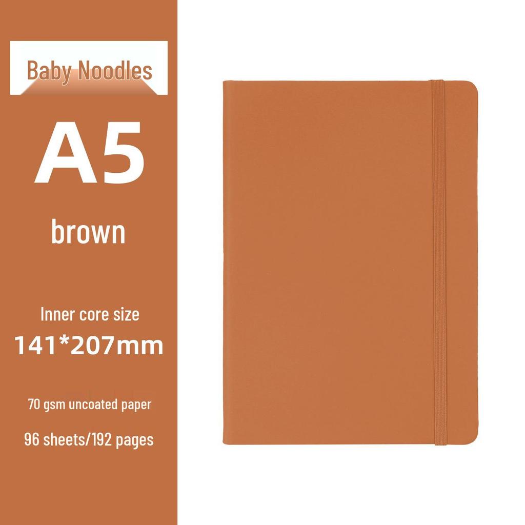 A5 Custom Logo Business Office Notebook with Strap - Simple Diary Book