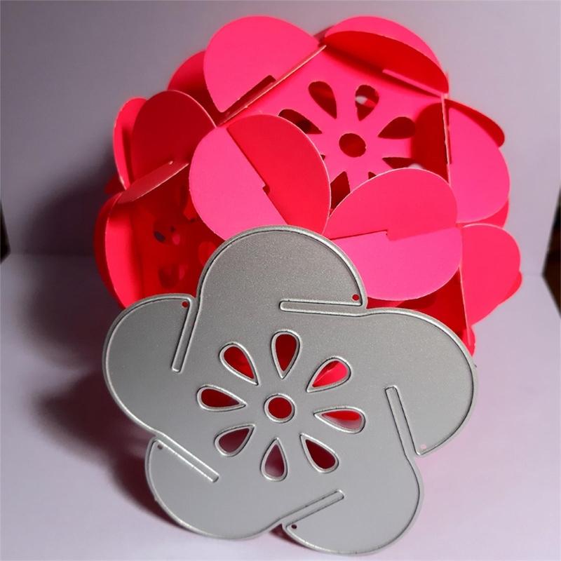 3D Flower Metal Cutting Dies DIY Craft Carbon Steel Embossing Template Stencil Scrapbooking for Card Die Cuts Mold