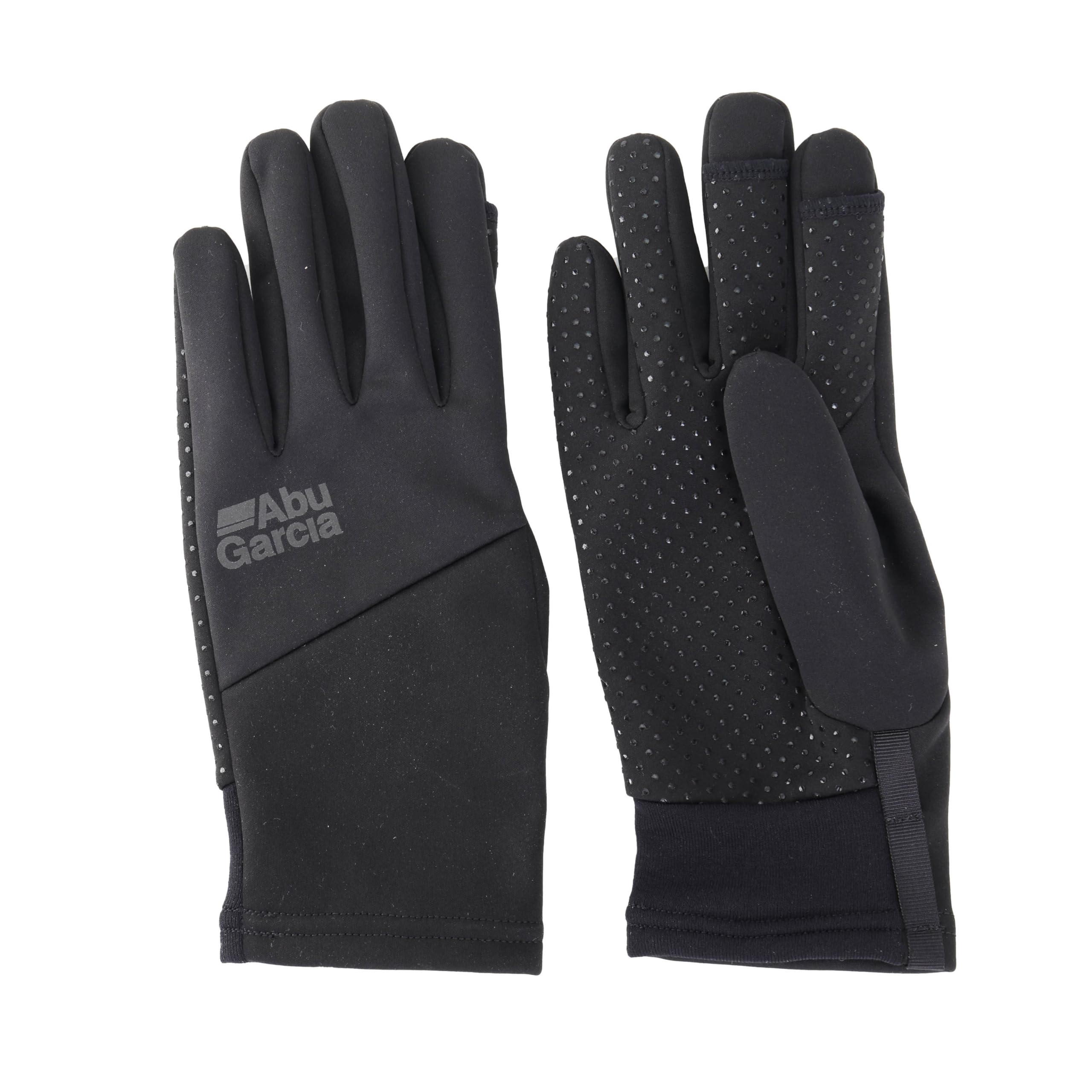

Abu Garcia Windproof Softshell Gloves, Black, Large, Cold Weather