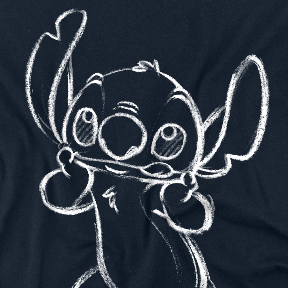 Lilo & Stitch Unisex Adult Sketch Long-Sleeved T-Shirt