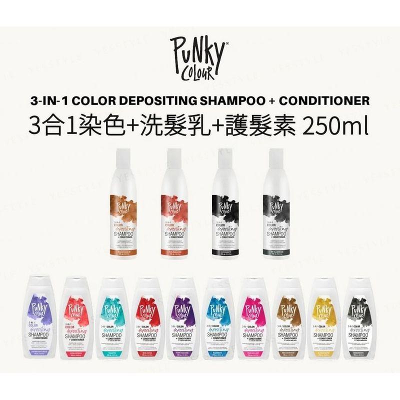 Punky Colour - 3-in-1 Color Depositing Shampoo + Conditioner Auburnamazing