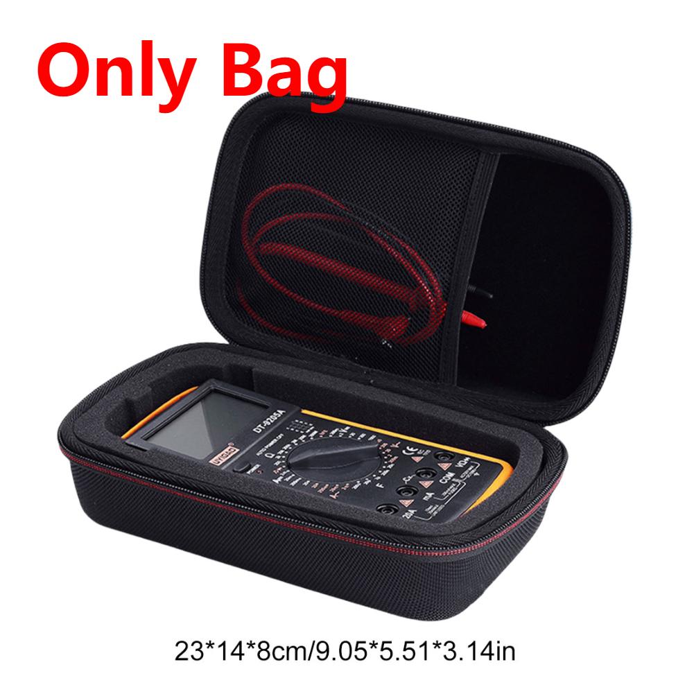 Portable Digital Multimeter Bag Waterproof Carrying Cover Pouch Bag with Mesh Shockproof Carry Bag Convenient Storage for Fluke красный