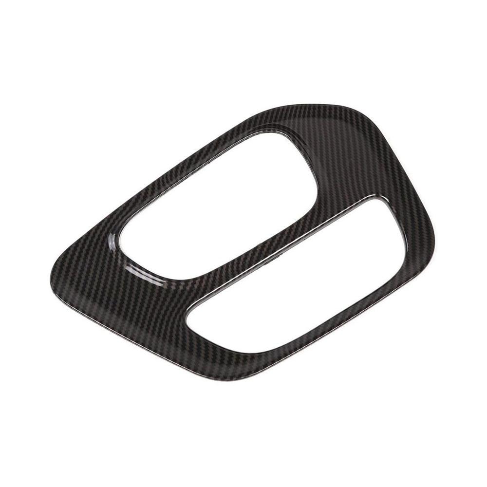 Center Gear Shift Panel Cover Decoration For Dodge Challenger  Carbon Fiber Look