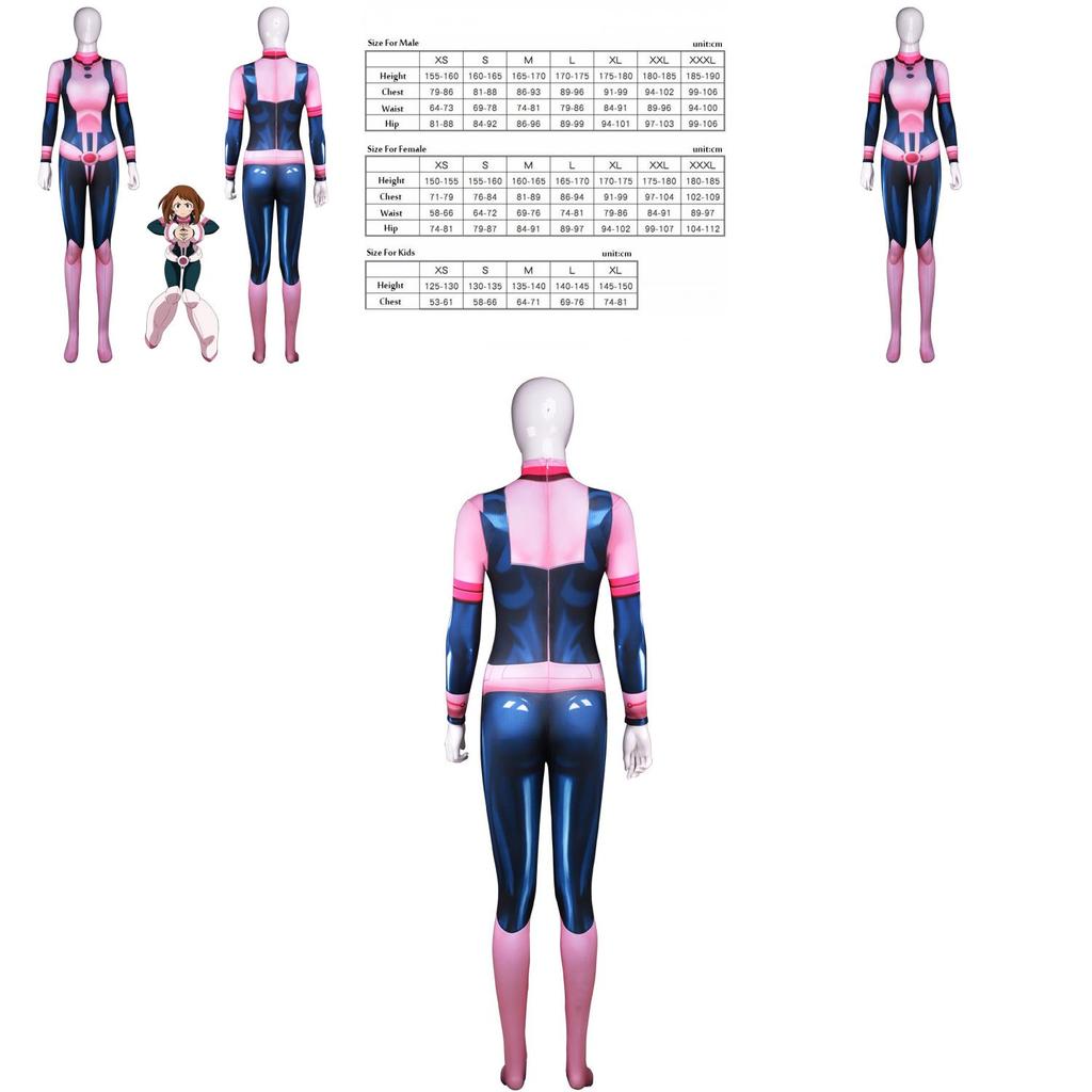 Mein Boku No Hero Academia Ochaco Uraraka Body Jumpsuit Premium Qualität Anime Cosplay Kostüm Für Fans