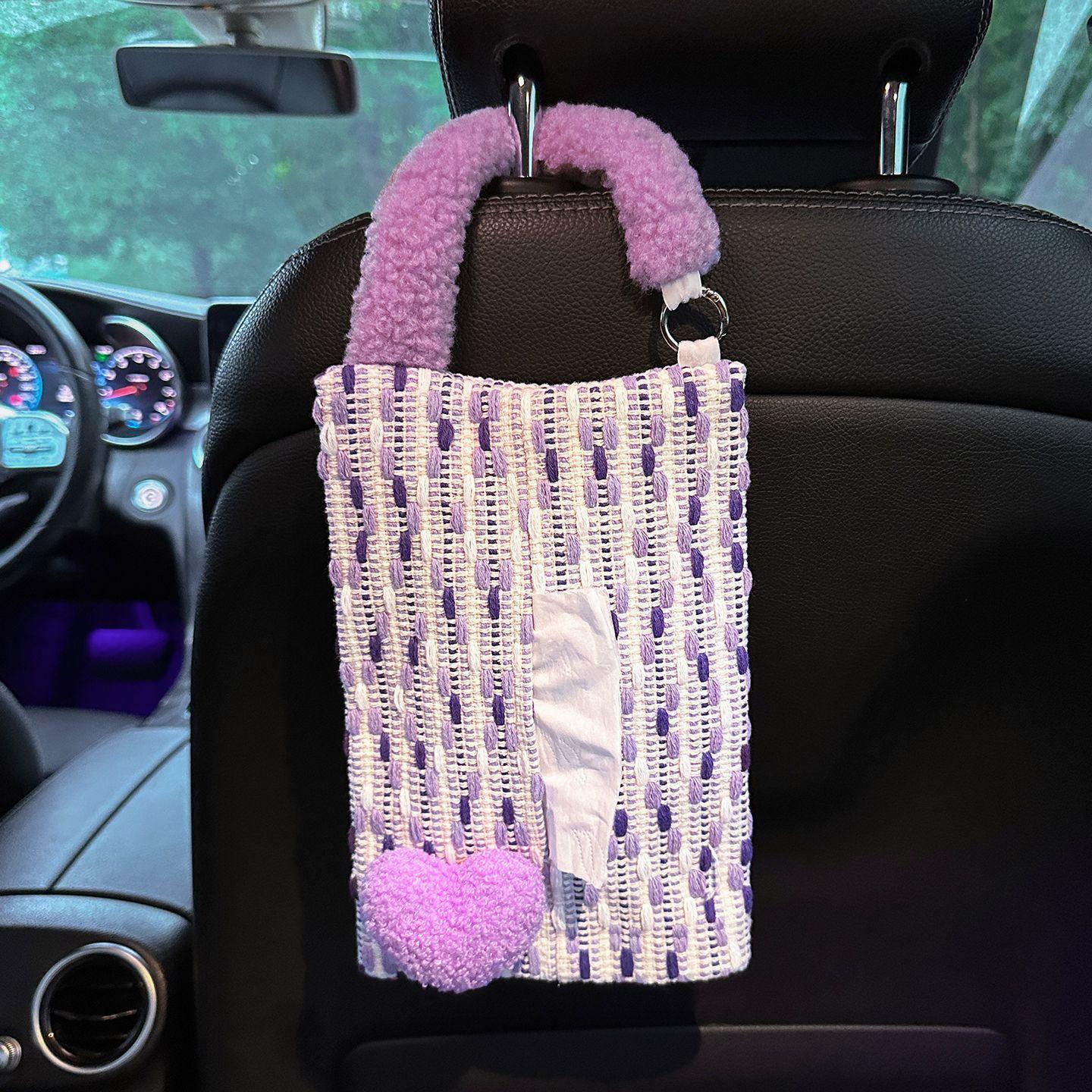 

Car mounted tissue box hanging cute doll car interior paper box car mounted tissue bag