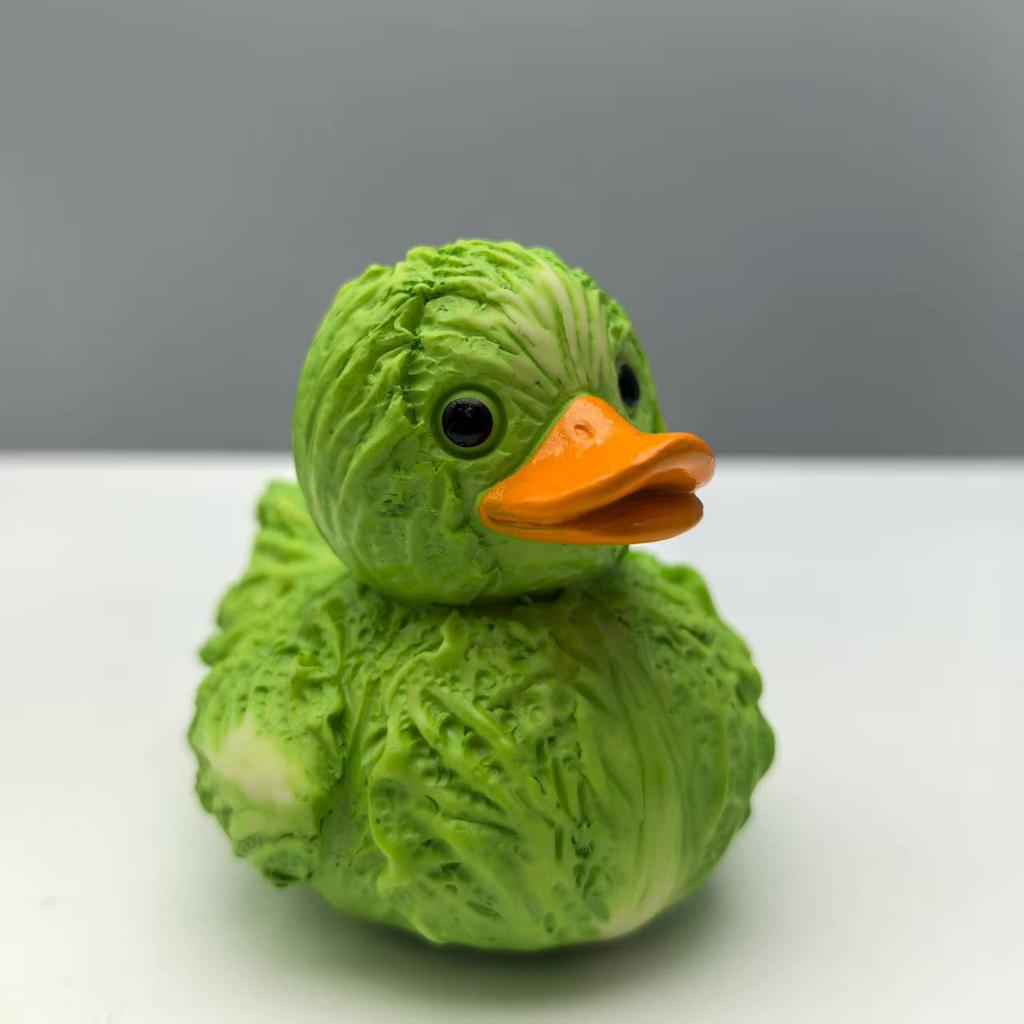 Skurrile Gemüse-Ente, Kreative und fantasievolle vegetarische Ente, Harz-Bastelarbeiten