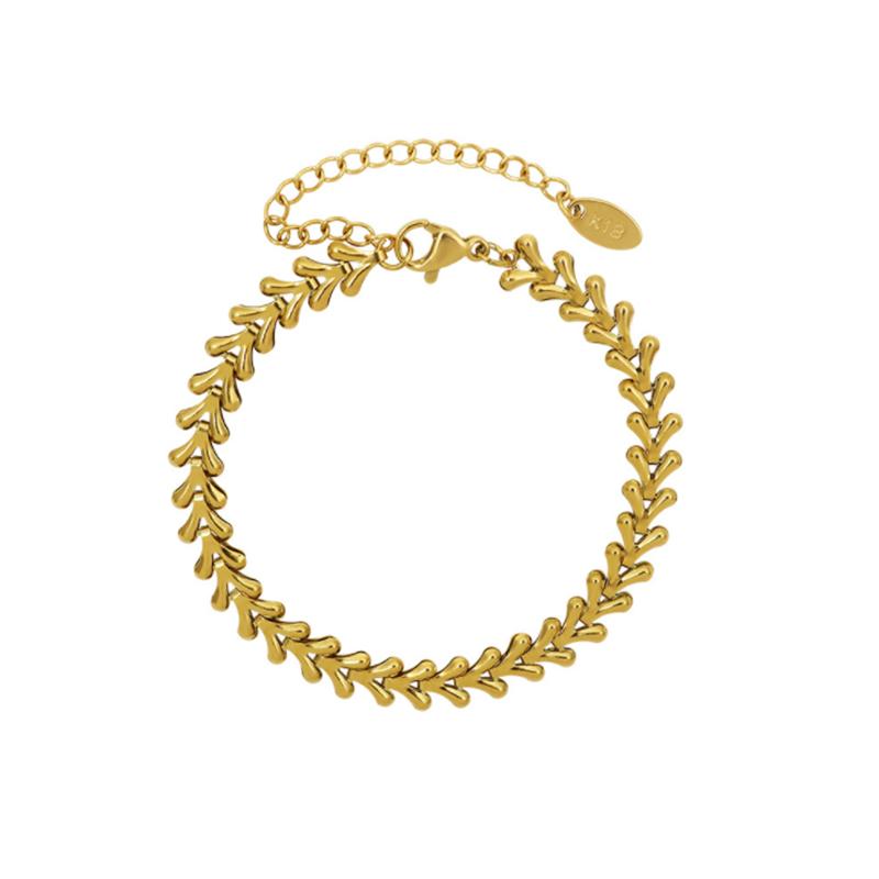 

Yhpup Stainless Steel Leaf Necklace Minimalist Metal Texture Women Collar Necklace joyería acero inoxidable mujer Party Gift