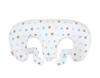 Twin Feeding Pillow + Removable Cover - Gray-blue Stars