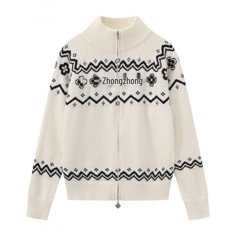 Unisex Retro Loose Knit Sweater - Autumn/Winter Niche Style L