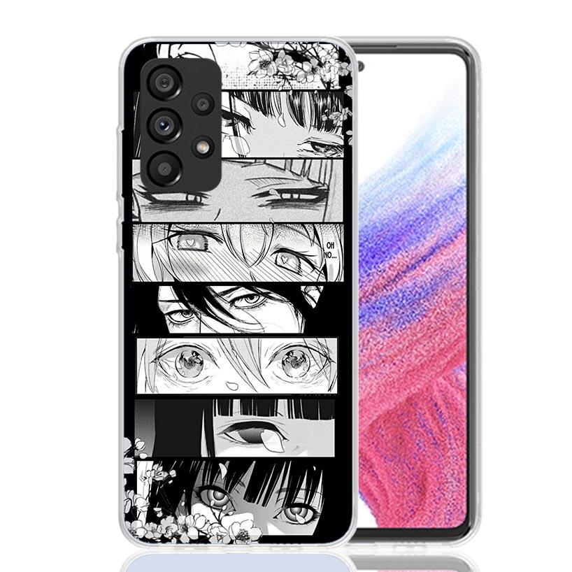 Anime Lovely Girl Eyes Phone Case For Samsung Galaxy A52 A32 A22 A12 A02S A50S A30S A51 A31 AA71 Note 20 Ultra 10 S10 Plus Galax