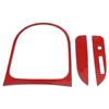 3Pcs Carbon  , Gr Panel Cover Trim Sticker   Steering Wheel Car Interior for     2015 2017