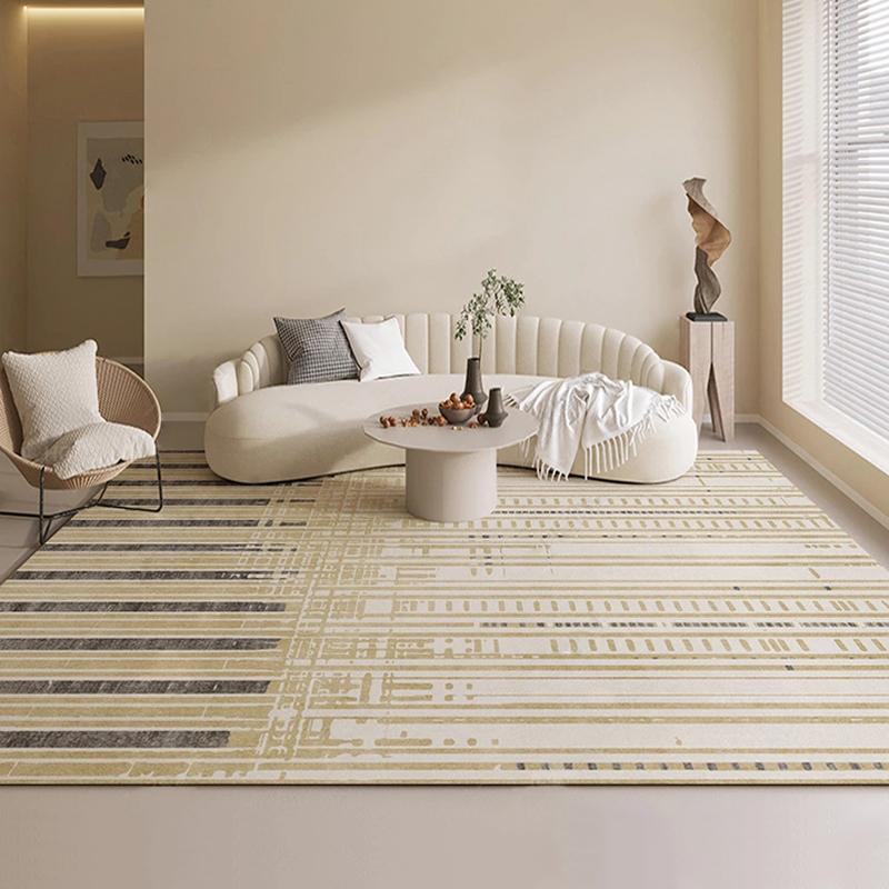 Euporean Pattern Carpet Living Room Floor Mat Bedroom Sofa Luxury Large Area Rugs White Decoration Household Alfombras Para Sala