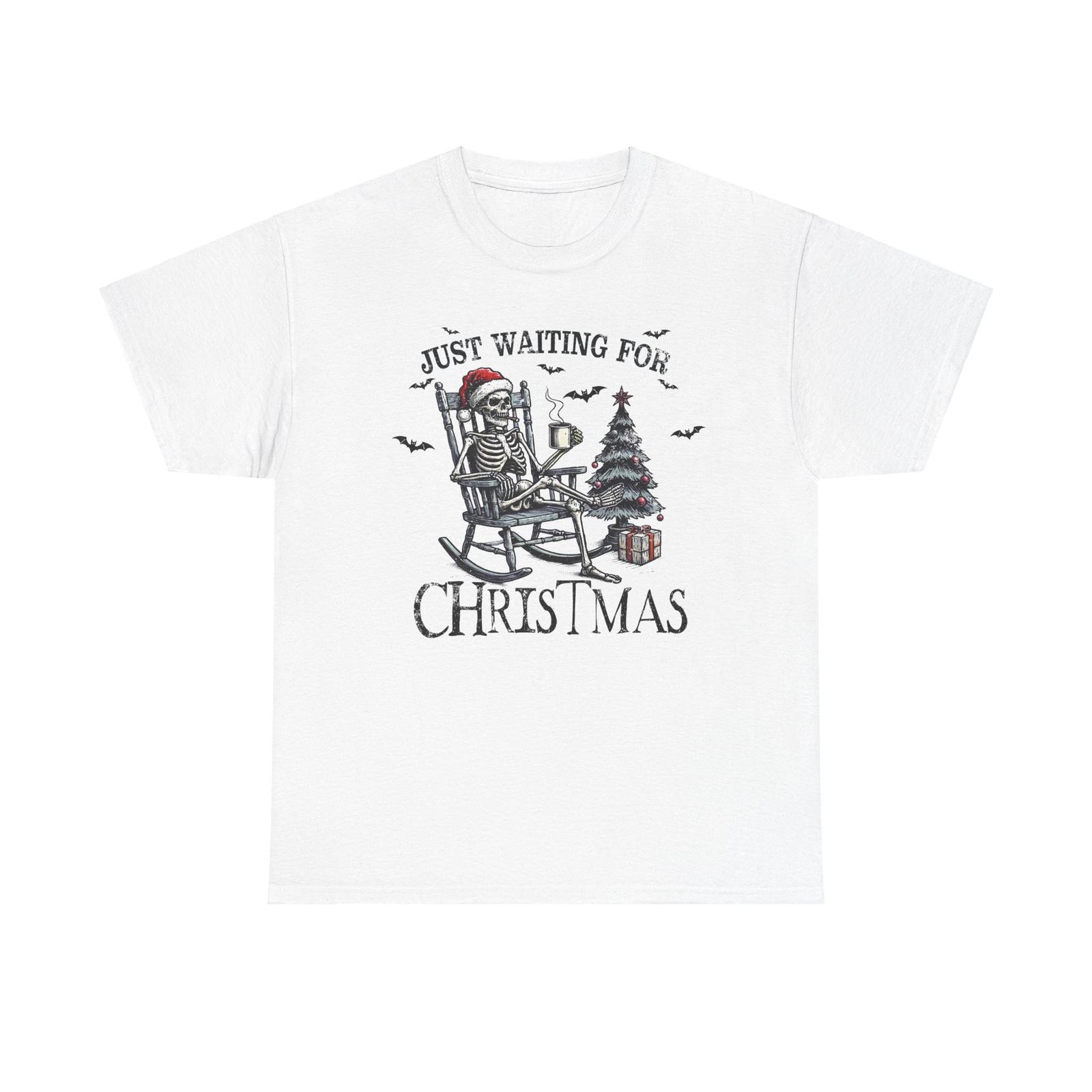 Halloween Skeleton Waiting for Christmas Cotton Tee S разноцветный