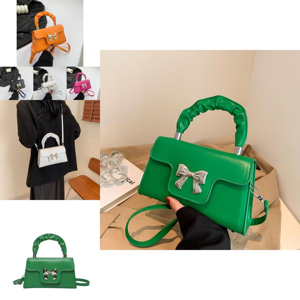 Trendy Black White Or Colorful Pu Shoulder Crossbody Bag Stylish Small Square Handbag