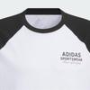 Adidas Loose Fit Crew Neck Raglan Short Sleeve T-Shirt Classic Two-Tone Casual Daily Streetwear Pullover Unisex White Black JZ0099