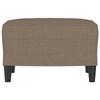 349286 vidaXL Repose-pied Taupe 60x50x41 cm Tissu