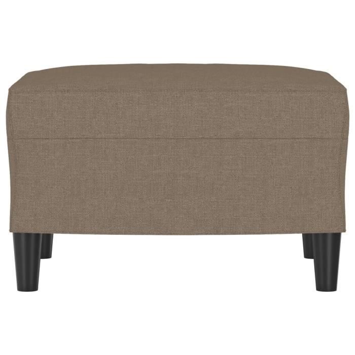 349286 vidaXL Repose-pied Taupe 60x50x41 cm Tissu