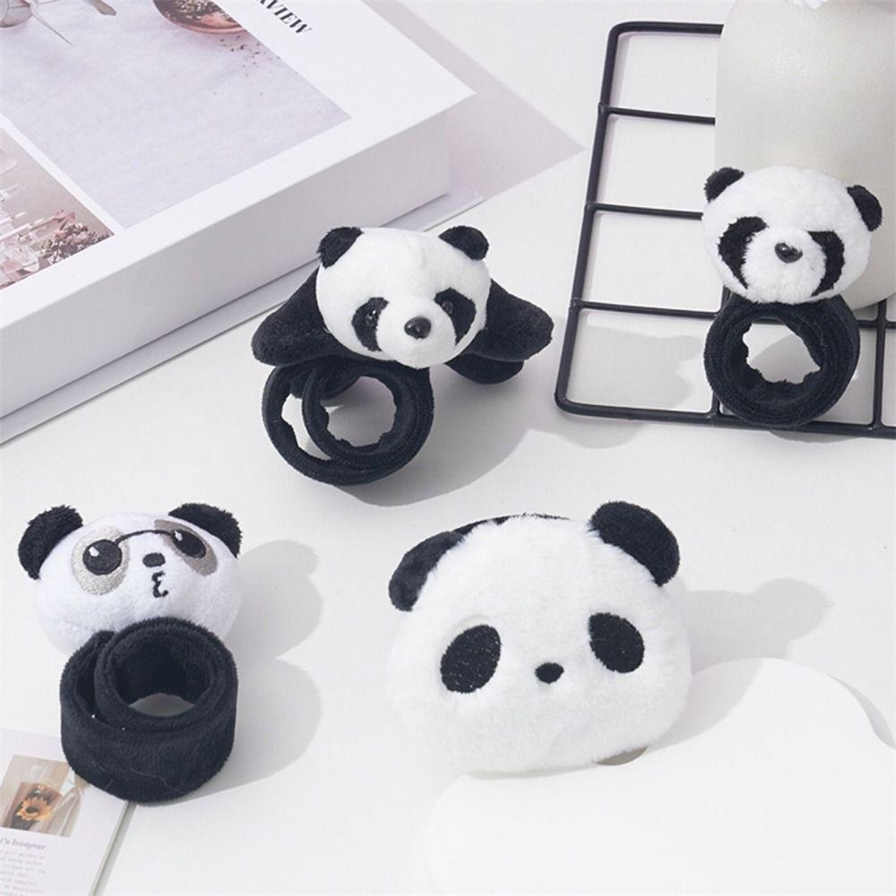 Super Soft Panda Wristband Wrist Decoration Clap Circle Toy Children Plush Hand Ring Kids Toys