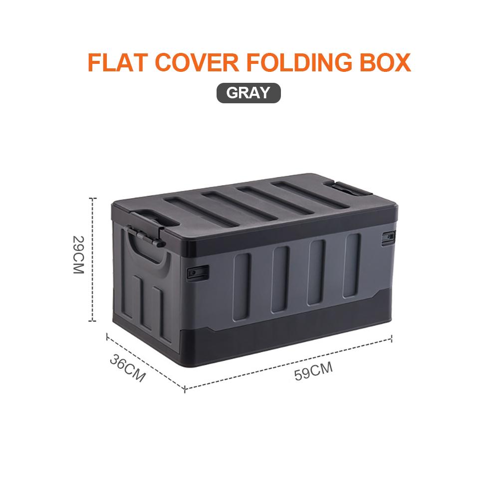 

60 л большой емкости багажник автомобиля органайзер открытый кемпинг еда складной ящик для хранения водонепроницаемый туристическое оборудование укладка уборка инструмент