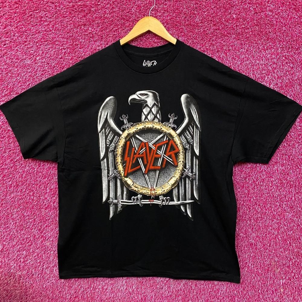 Slayer Silver Eagle Band Logo Seasons In The Abyss Album TShirt 2XL Unisex T-Shirt S