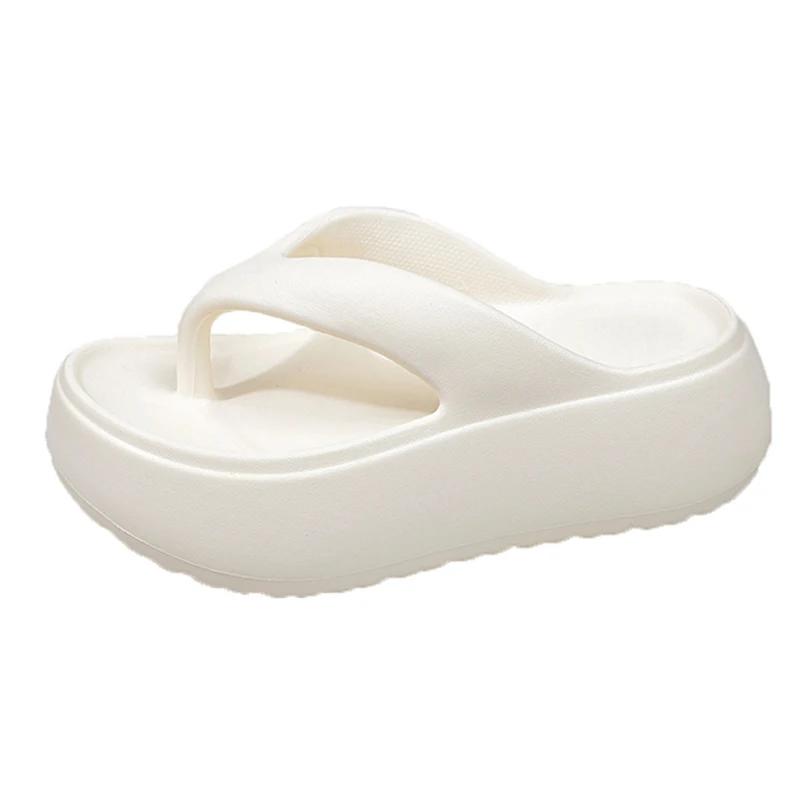 Fashion Summer Eva Platform Flip Flops for Women 2025 Non Slip Clip Toe Beach Slippers Woman Comfortable Thick Bottom Slides Sandals