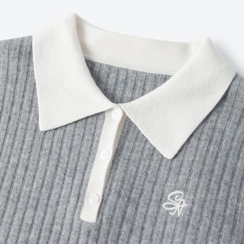 SEIFINI Women's Retro Polo Neck Sweater