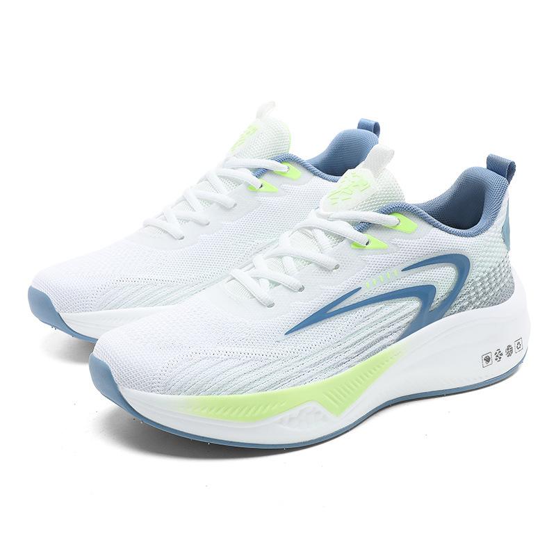 Large Size Carbon Plate Sports Casual Shoes Men's Running Shoes Mesh Shoes Summer Breathable Professional Shock Absorption