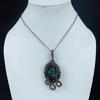 Abalone Shell 999 Copper Wire Wrapped  Pendant, Handmade Gemstone Pendant Jewelry, Gifts For Wife Brand New Pendant