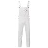 Mens Jeans Wash Overall Jumpsuit Streetwear Pocket Suspender Pants Trousers