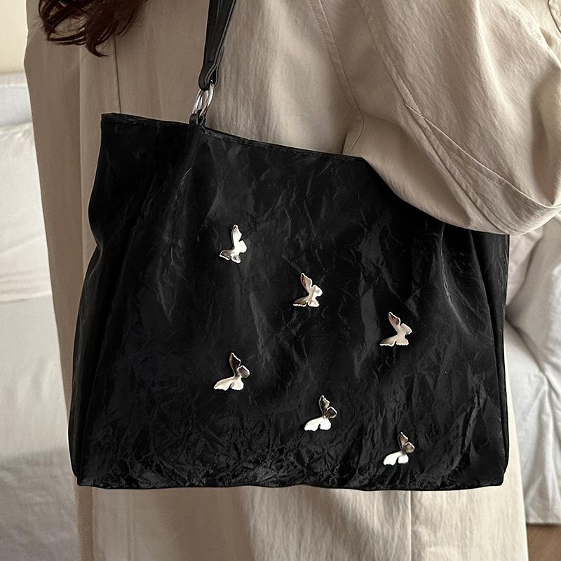 

Популярная в этом году сумка-тоут с бабочкой, женская модная сумка через плечо, универсальная женская сумка для поездок на работу чёрный