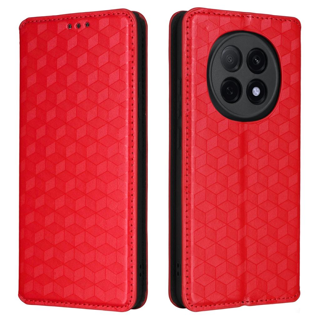 For Oppo F29 Pro 5G (Global)/A5 Pro 5G (China) Case Wallet Rhombus Imprinted Leather Phone Cover