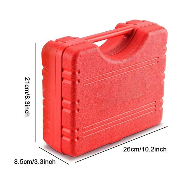 Portable Brake Bleeder Kit Durable Aluminum 2 in 1 Brake Fluid Drain Kit Manual With Gauge Vacuum Pistol Pump Tester