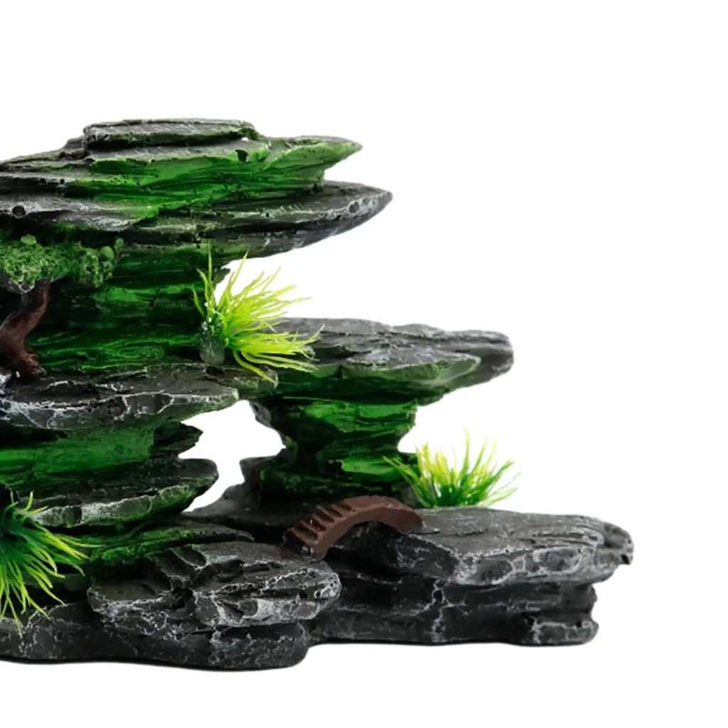 Decoración de Acuario Rocalla Figurita Roca Cueva Escondite Paisajismo Decorativo