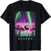 Camiseta Alaska Alce Presente Lembrança Lembrança Aurora Boreal do Alasca