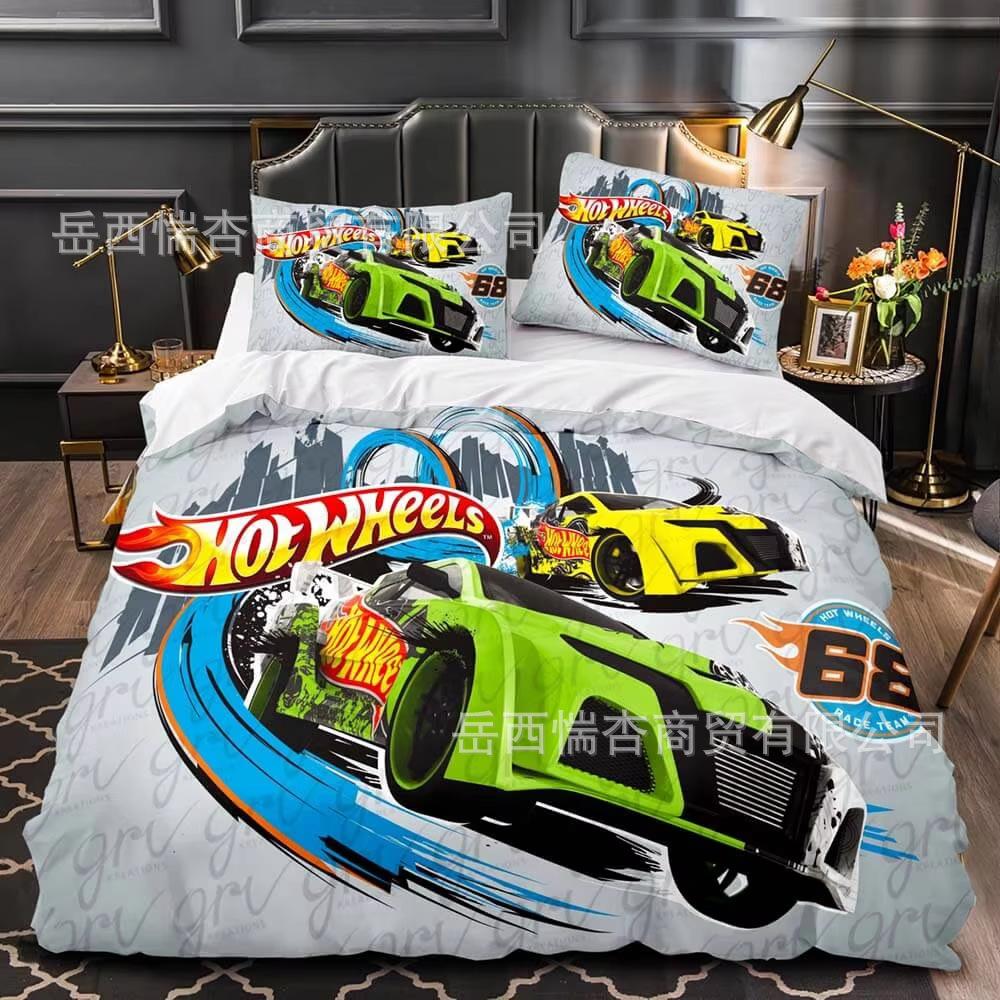 Cute Printed Quilt Cover Pillowcase Three-Piece Set Can Be Made Into Four-Piece 3D Digital Printing