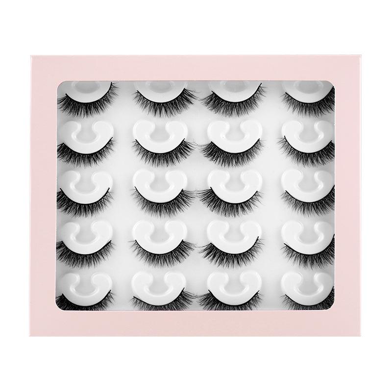 

Новый продукт, 10 пар накладных ресниц, норковые вьющиеся толстые имитационные натуральные короткие ресницы