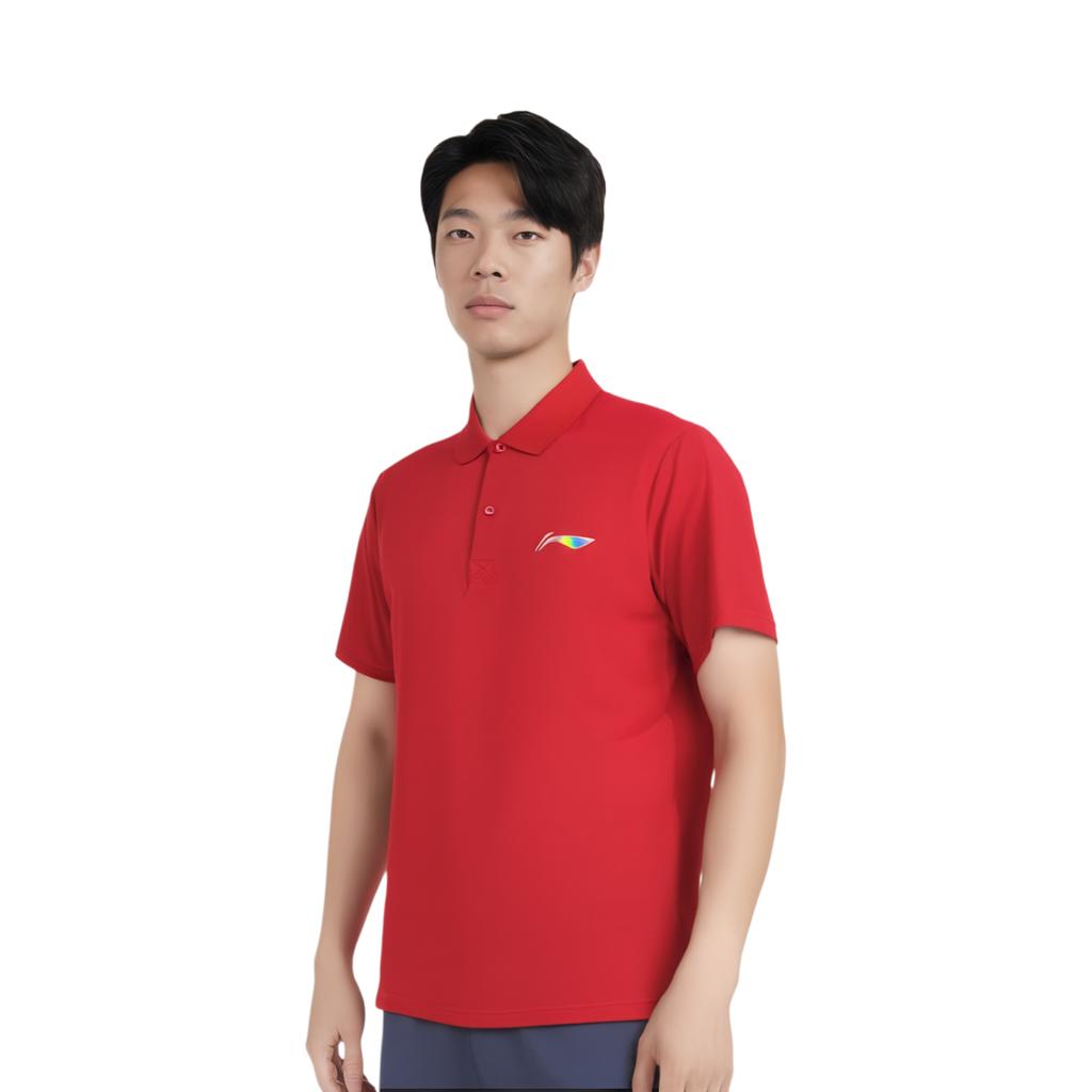 Li Ning Variety Training Collection Polo Shirt Men's Vermilion APLN399-3