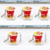 Simulation Instant Noodles Keychain Backpack Turkey Noodle Hanging Pendant Small Ramen Keychains Keyring For Kids