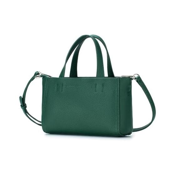 

[Yocipa] Genuine Leather Mini Tote Bag, Women s Handbag, Lightweight Shoulder Bag, Crossbody Bag, Small Commuter Bag, Crossbody Bag, Leather Large